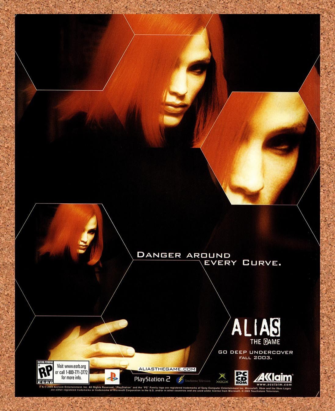 2003 Alias The Game PS2 Original Advertisement / Retro Promo v1