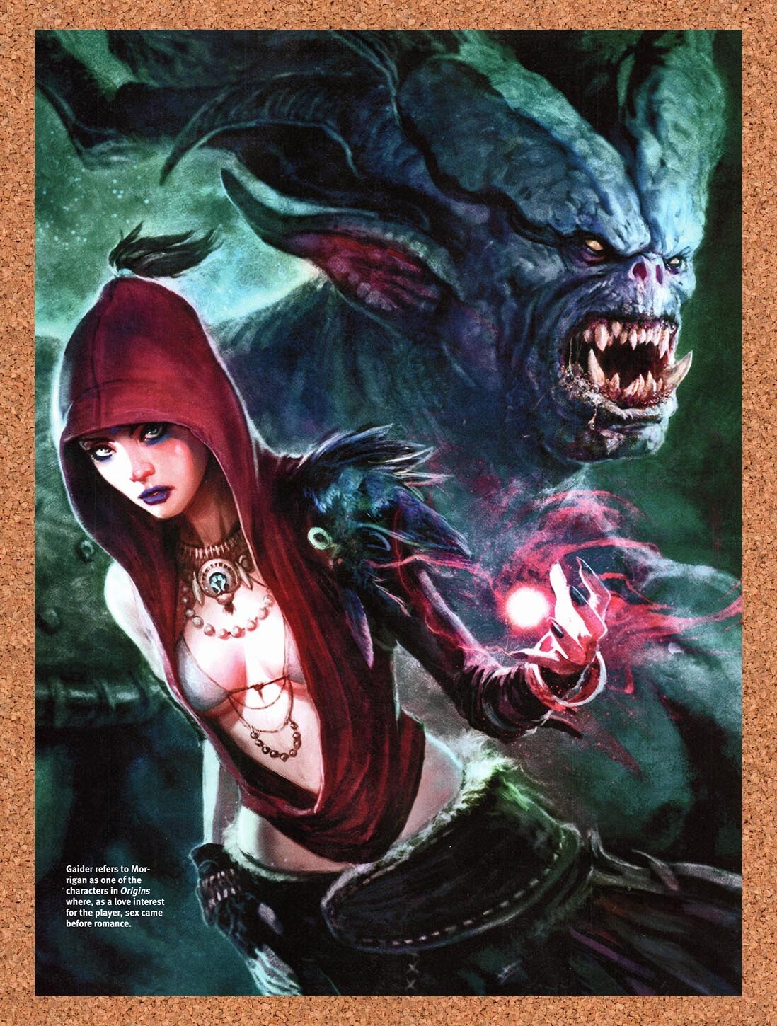 2013 Dragon Age Inquisition Morgan Original Advertisement / Retro Wall Art v2