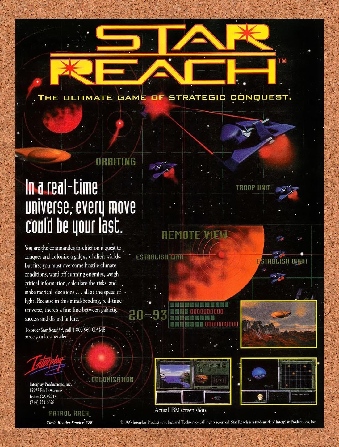 1994 Star Reach IBM Original Advertisement / Retro Promo v1