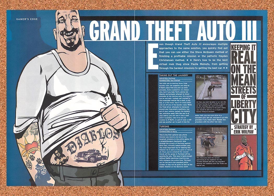 2002 Grand Theft Auto III PC Original Advertisement / Retro Promo vr3
