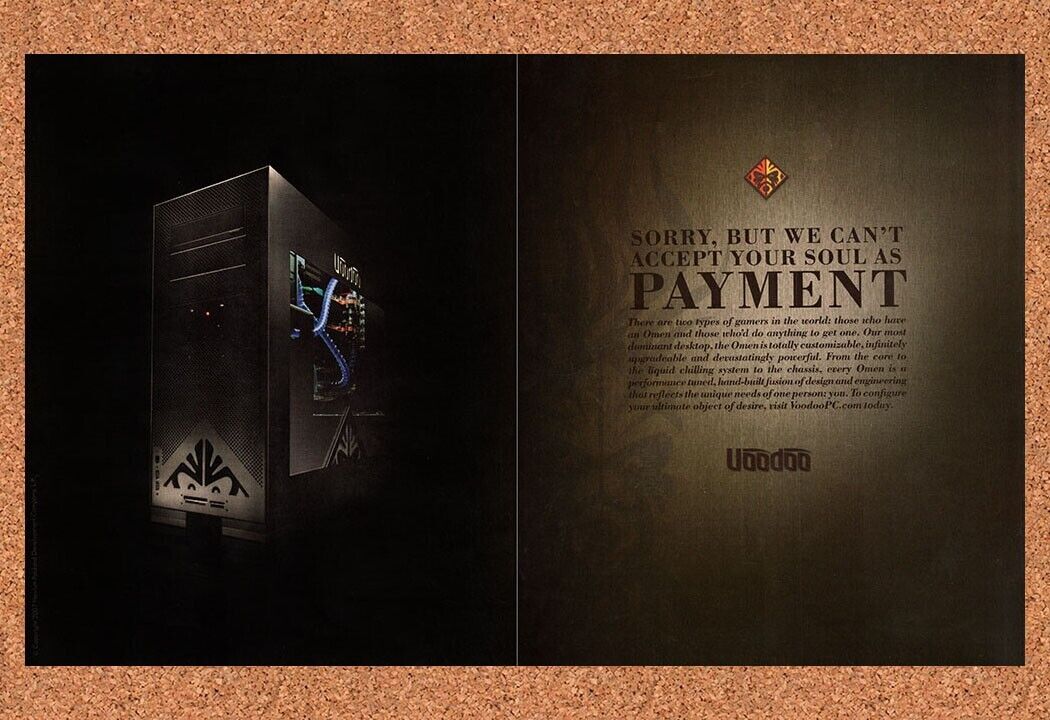 Voodoo 3dfx Original 2008 Vintage Ad - Performance Gaming Retro Tech Promo