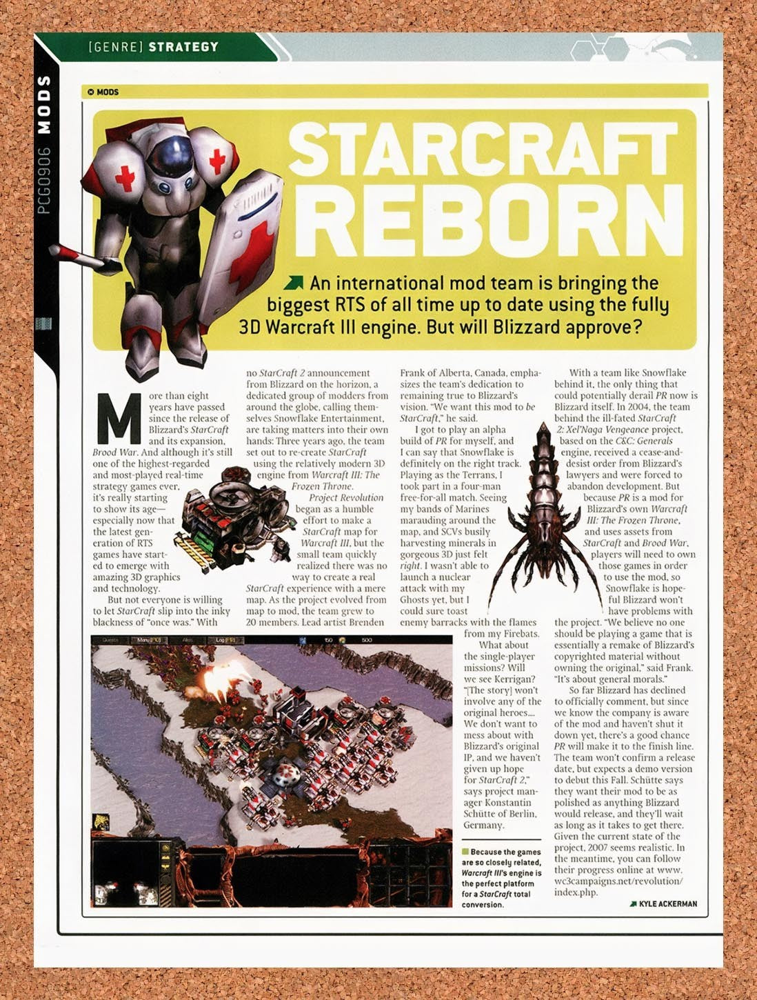 2006 StarCraft Reborn Mod Original Advertisement / Retro Promo vr1