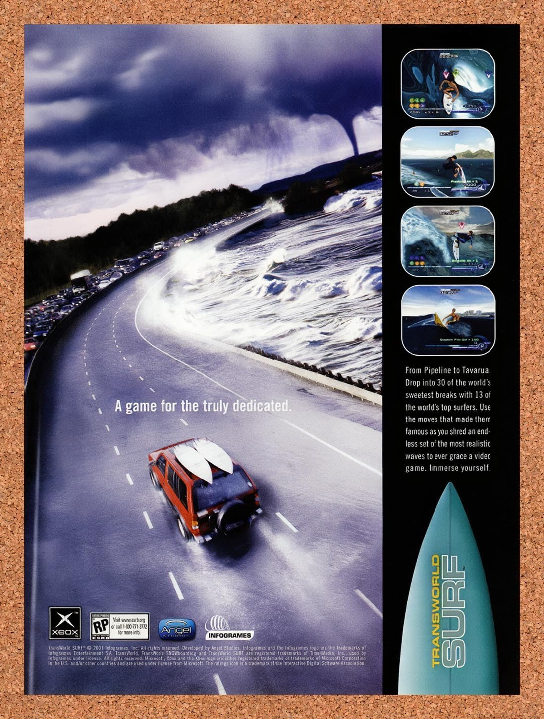 2001 Transworld Surf Xbox Original Advertisement / Retro Promo v1