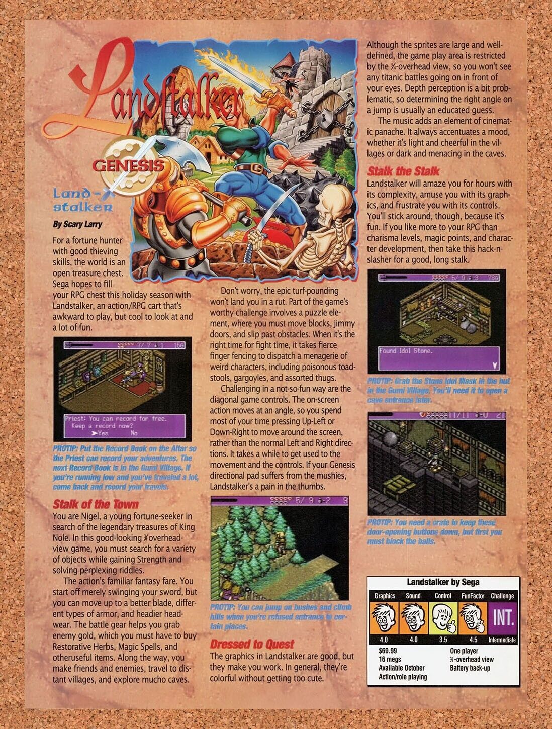 1993 LandStalker  Genesis Original Advertisement / Retro Wall Art v1