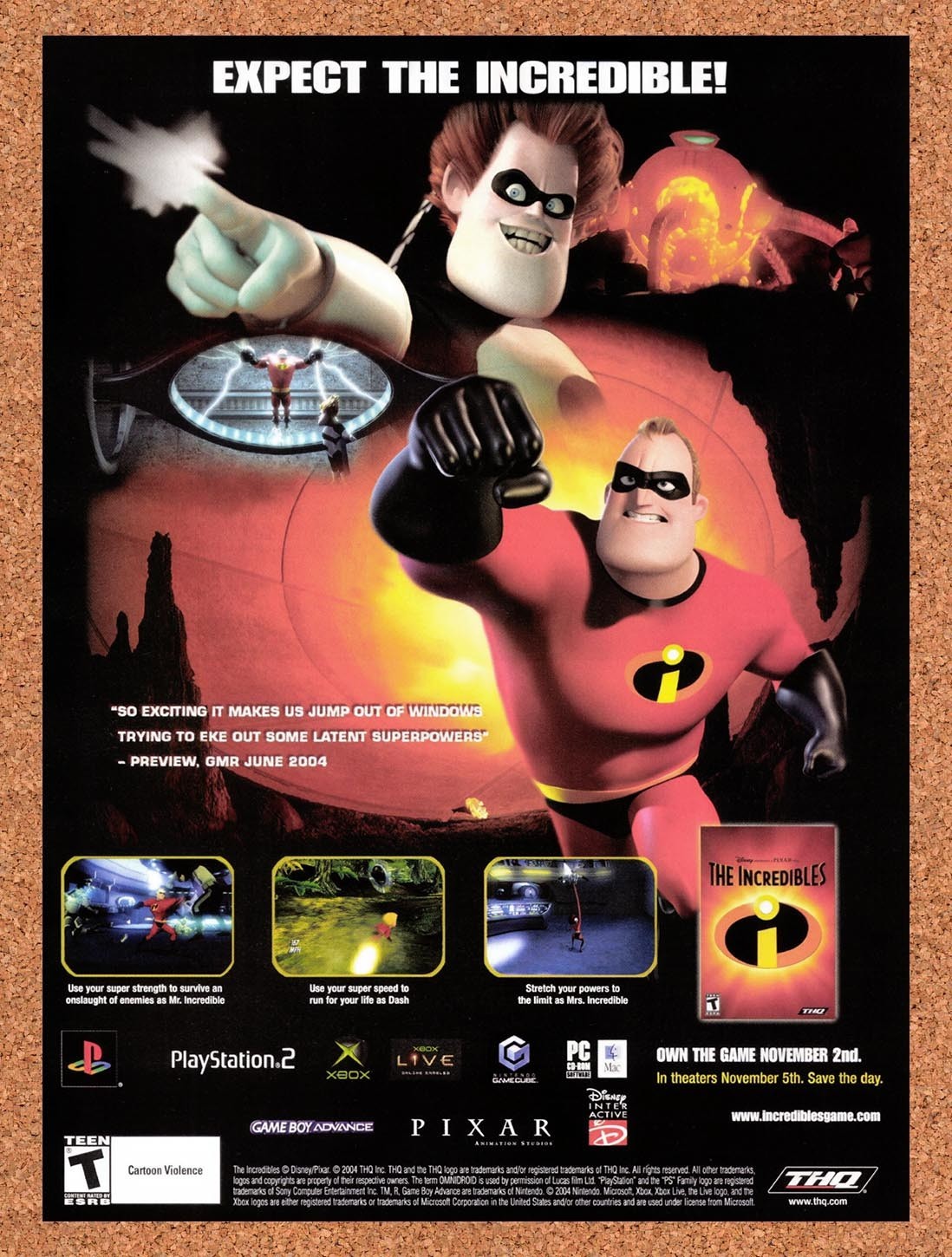 2004 The Incredibles Xbox Original Advertisement / Retro Promo v1