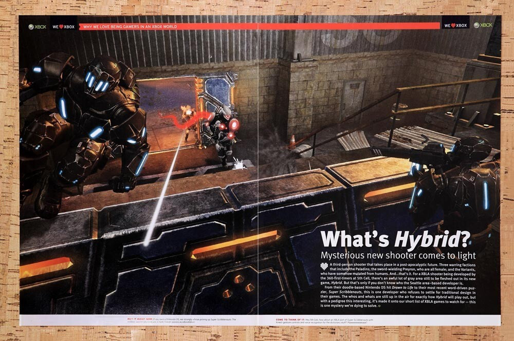 2011 Hybrid Xbox 360 Original Advertisement / Retro Wall Art v1