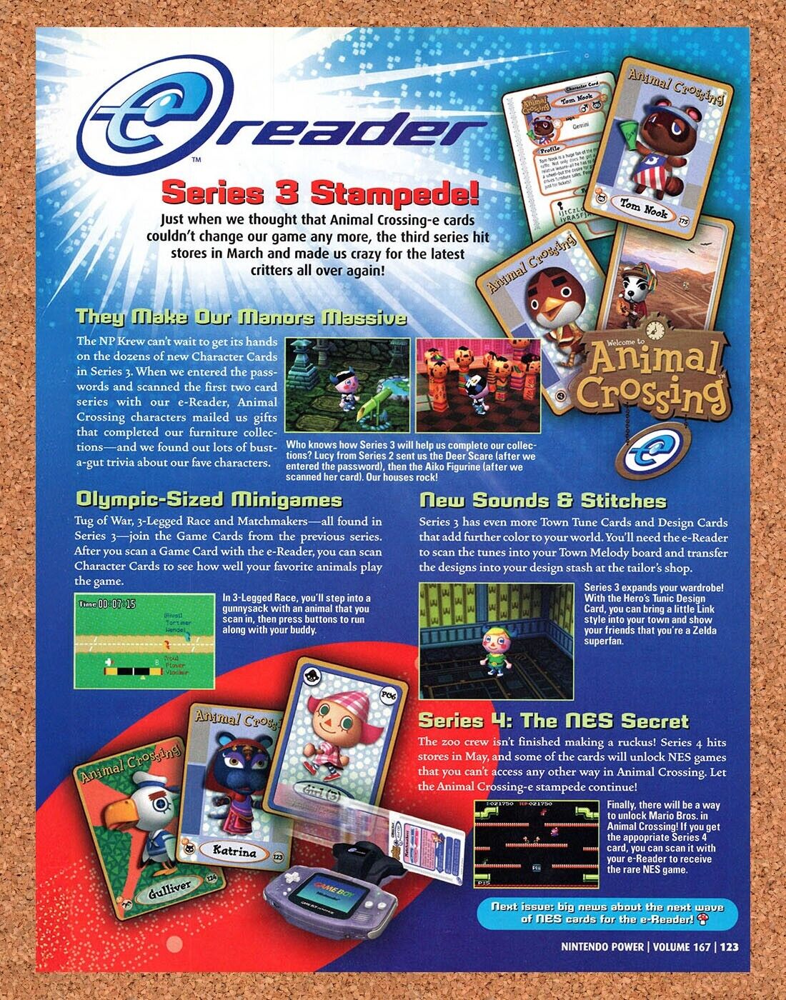 Animal Crossing GBC Original 2003 Vintage Ad - E-Reader Video Game Promo