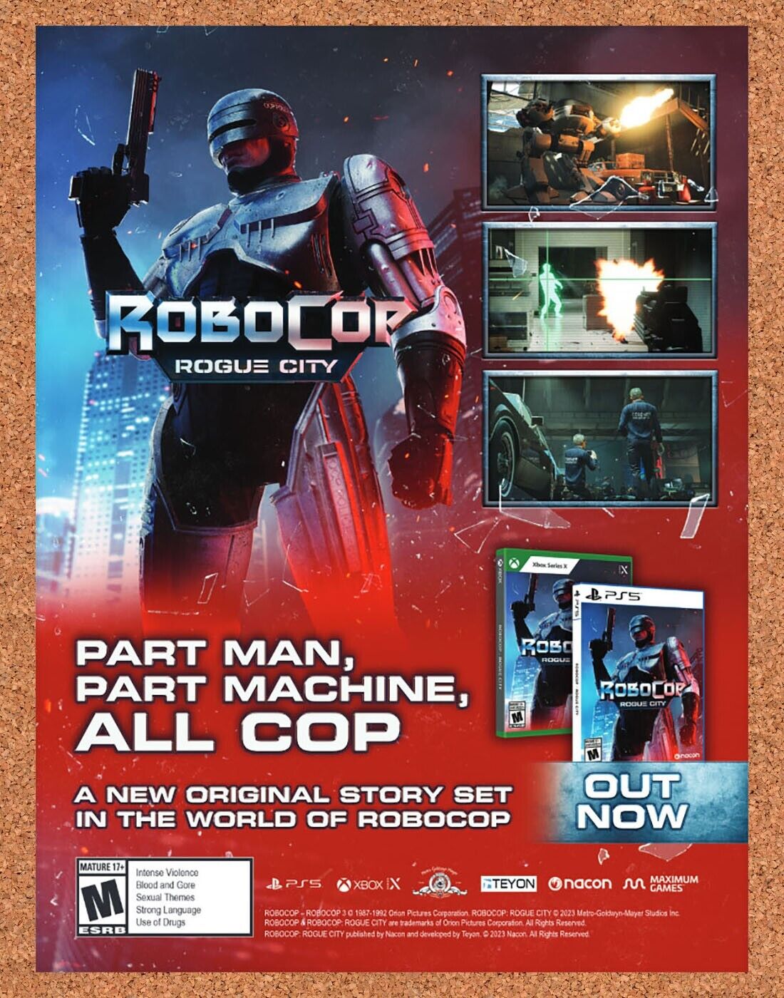 Robocop Rogue City PS5 Original 2023 Ad - Video Game Promo
