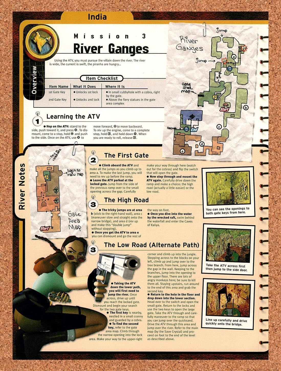 1999 Tomb Raider III Adventures Of Lara Mission 3 River Ganges Original Ad vr4