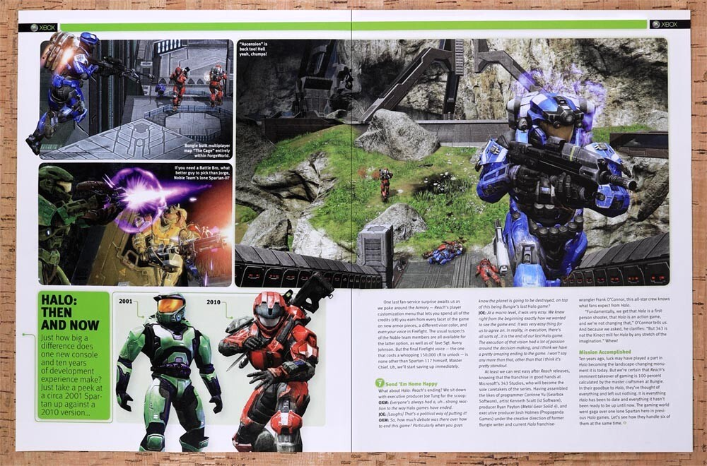 2010 Halo Xbox Retrospective Then And Now Original Ad / Retro Wall Art v13