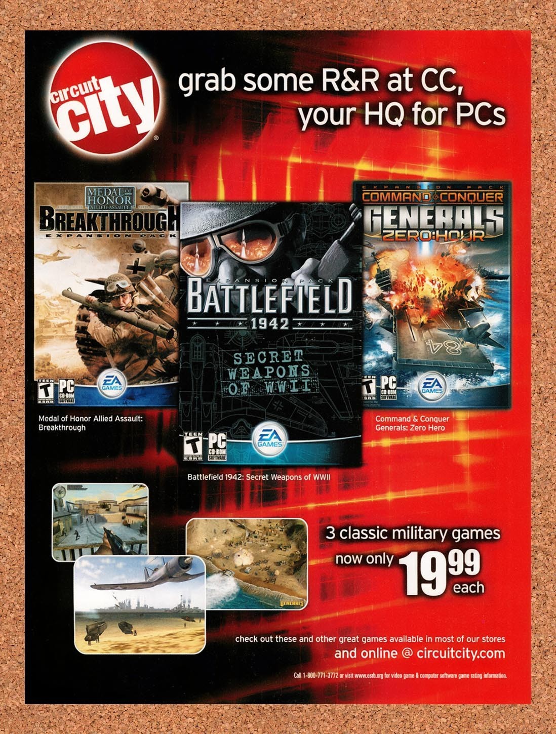 2004 Circuit City PC Games Original Advertisement / Retro Promo v1