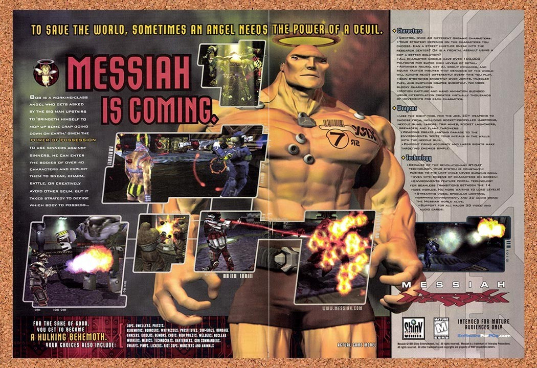 1999 Messiah PC Original Advertisement / Retro Promo v3