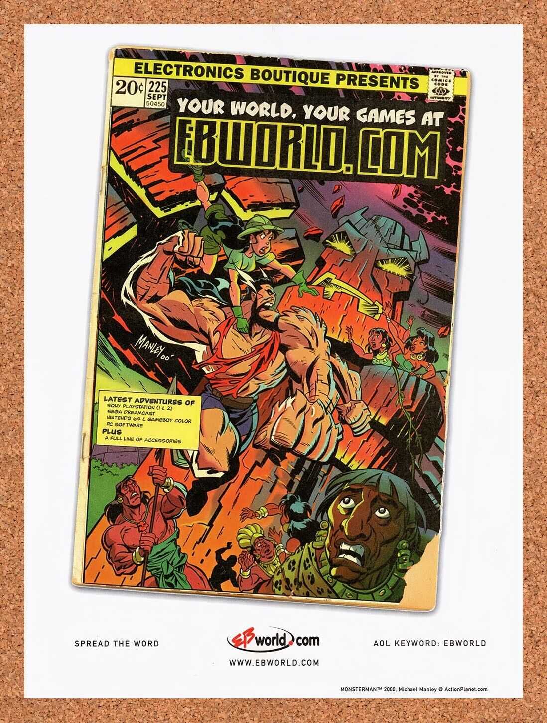 2000 EB Games Your World Your Games Original Advertisement / Retro Wall Art v24