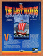 1993 Lost Vikings SNES Review Original Advertisement / Retro Wall Art v4