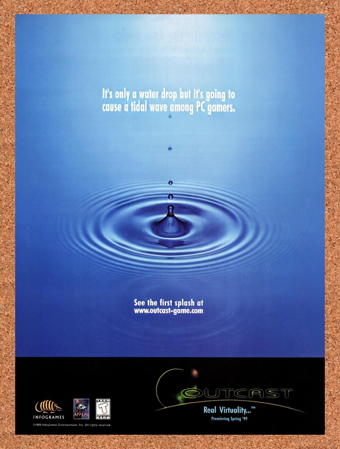 1999 Outcast PC Original Advertisement / Retro Promo v2