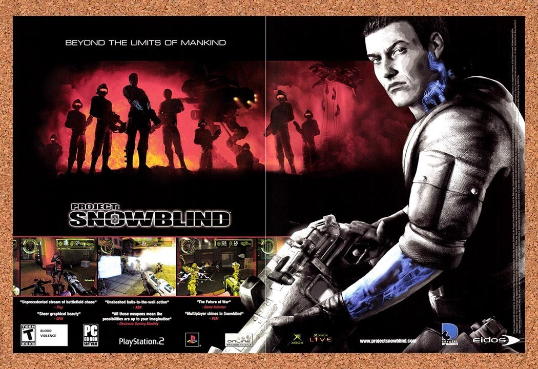 2005 Project Snowblind PS2 Original Advertisement / Retro Promo v2
