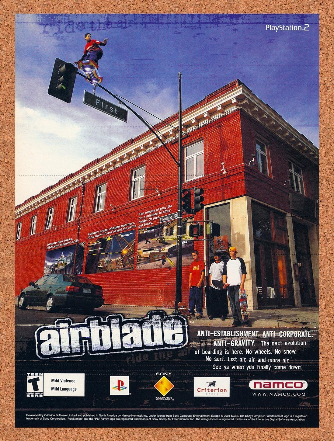 2002 Airblade PS1 Original Advertisement / Retro Promo v1