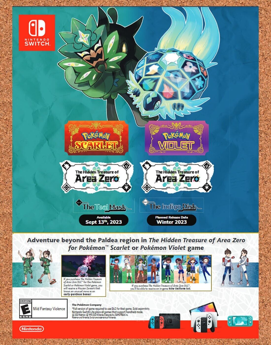 Pokemon Scarlet Violet Switch Original 2023 Ad - Video Game Promo