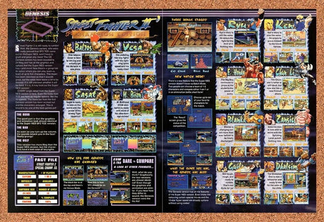 1993 Street Fighter II Special Champion Edition Genesis Original Ad / Art v4