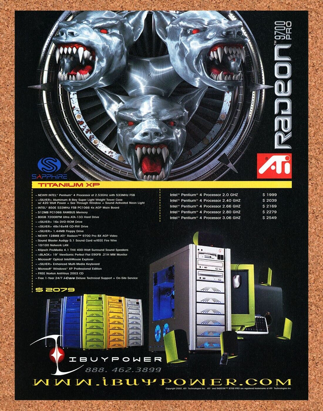 ATI Radeon 9700 Pro Video Card Original 2005 Ad Authentic Retro Gaming Promo v1