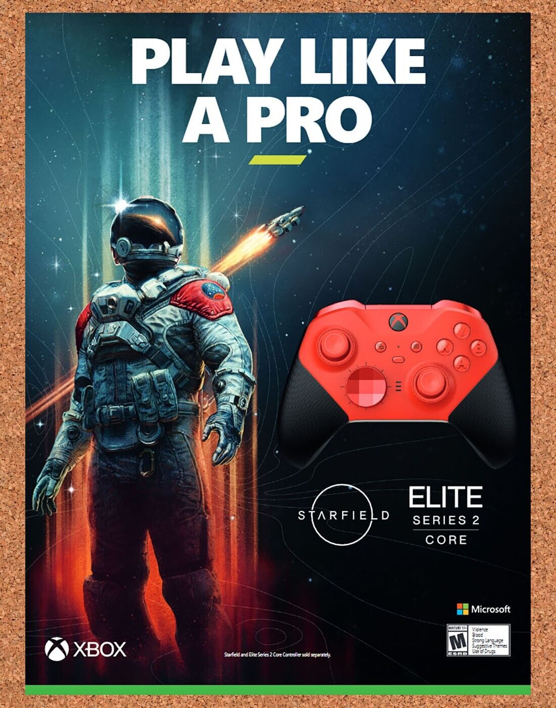 Starfield Xbox Series X Original 2023 Ad - Elite Series 2 Core Video Game Promo