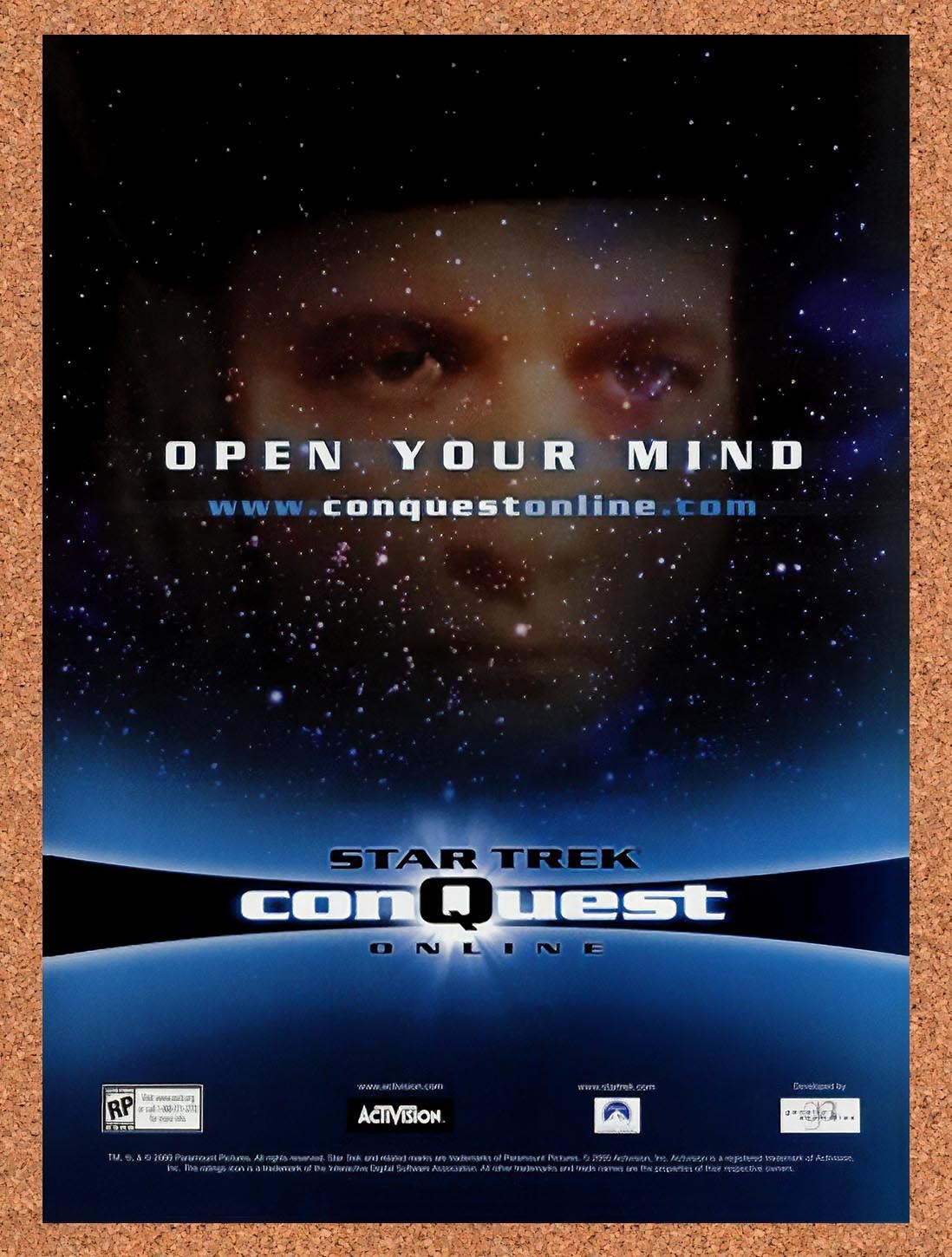 2000 Star Trek Conquest Online PC Original Advertisement / Retro Promo v1