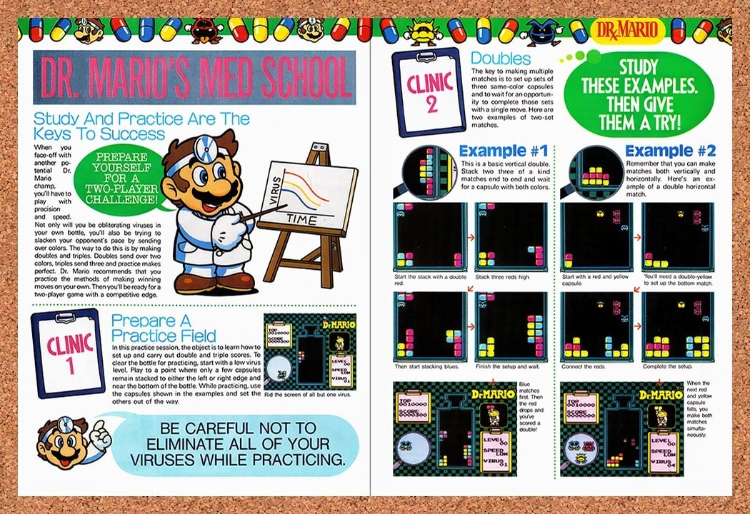 1990 Dr Mario NES Original Advertisement / Retro Promo vr4