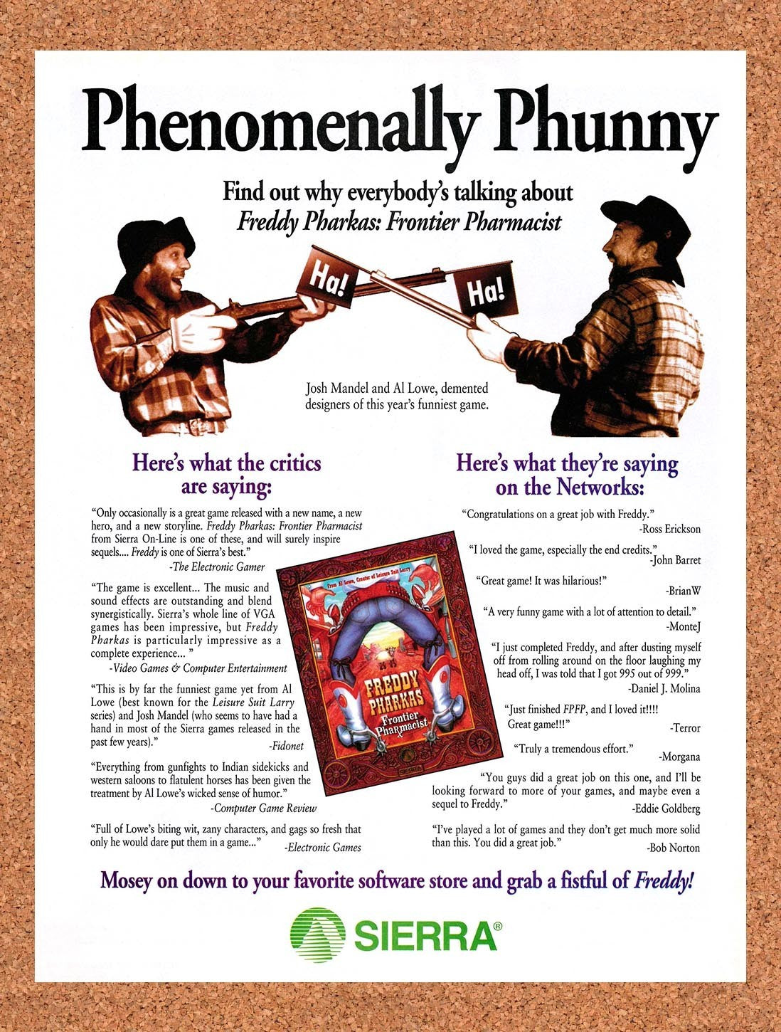 1993 Freddy Pharkas Frontier Pharmacist PC Original Advert / Retro Promo v2