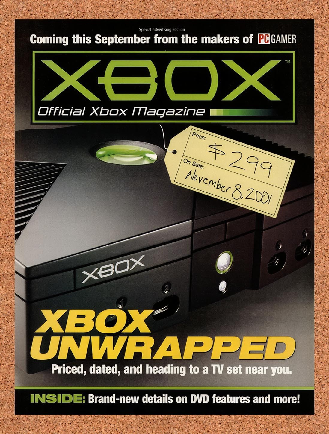 2001 Microsoft Xbox Upcoming Release Original Advertisement / Retro Promo vc7