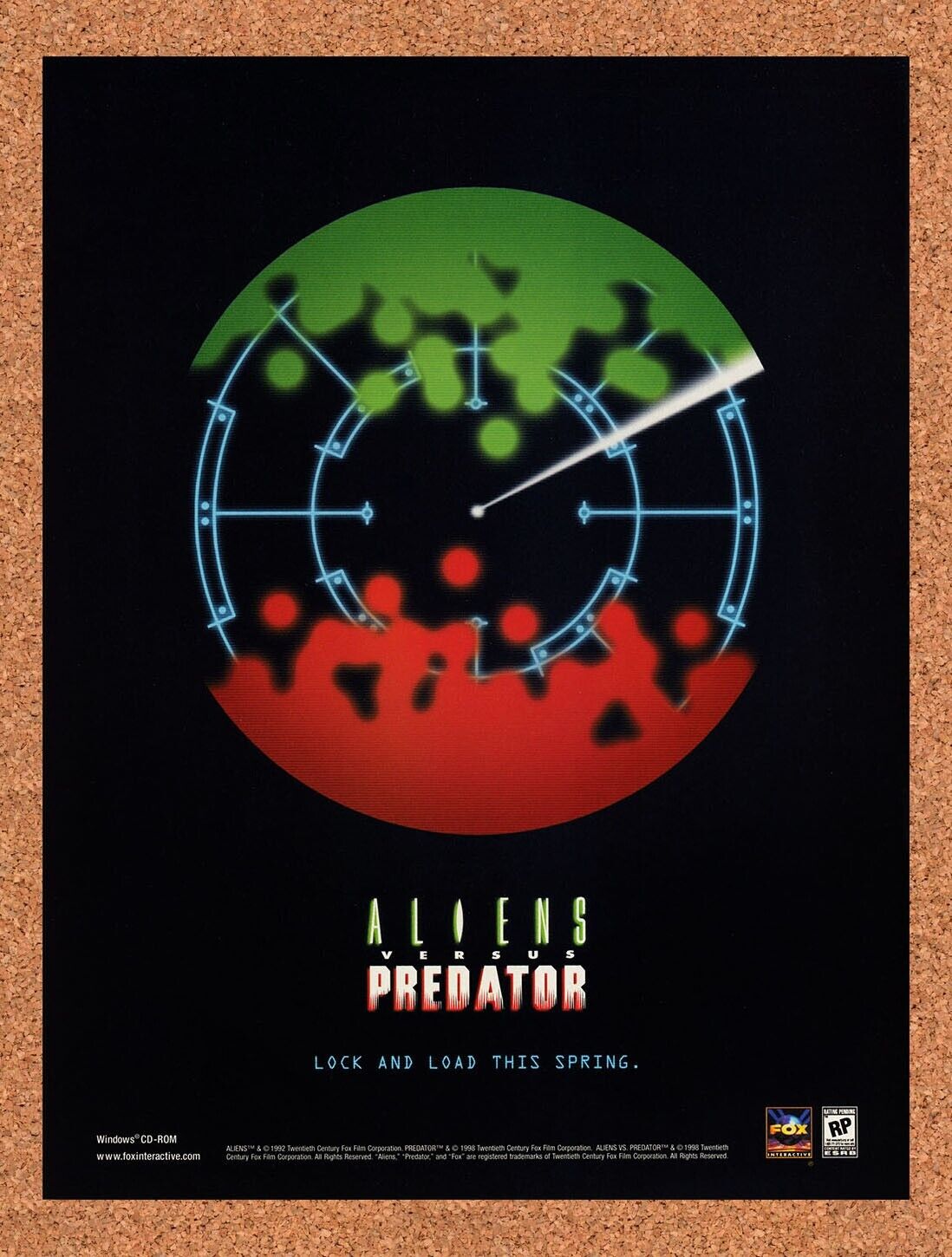 1999 Aliens Vs Predator PC Original Advertisement / Retro Wall Art v4