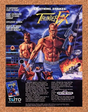 Thunder Fox Genesis Original 1993 Ad Authentic Sega Taito Video Game Promo