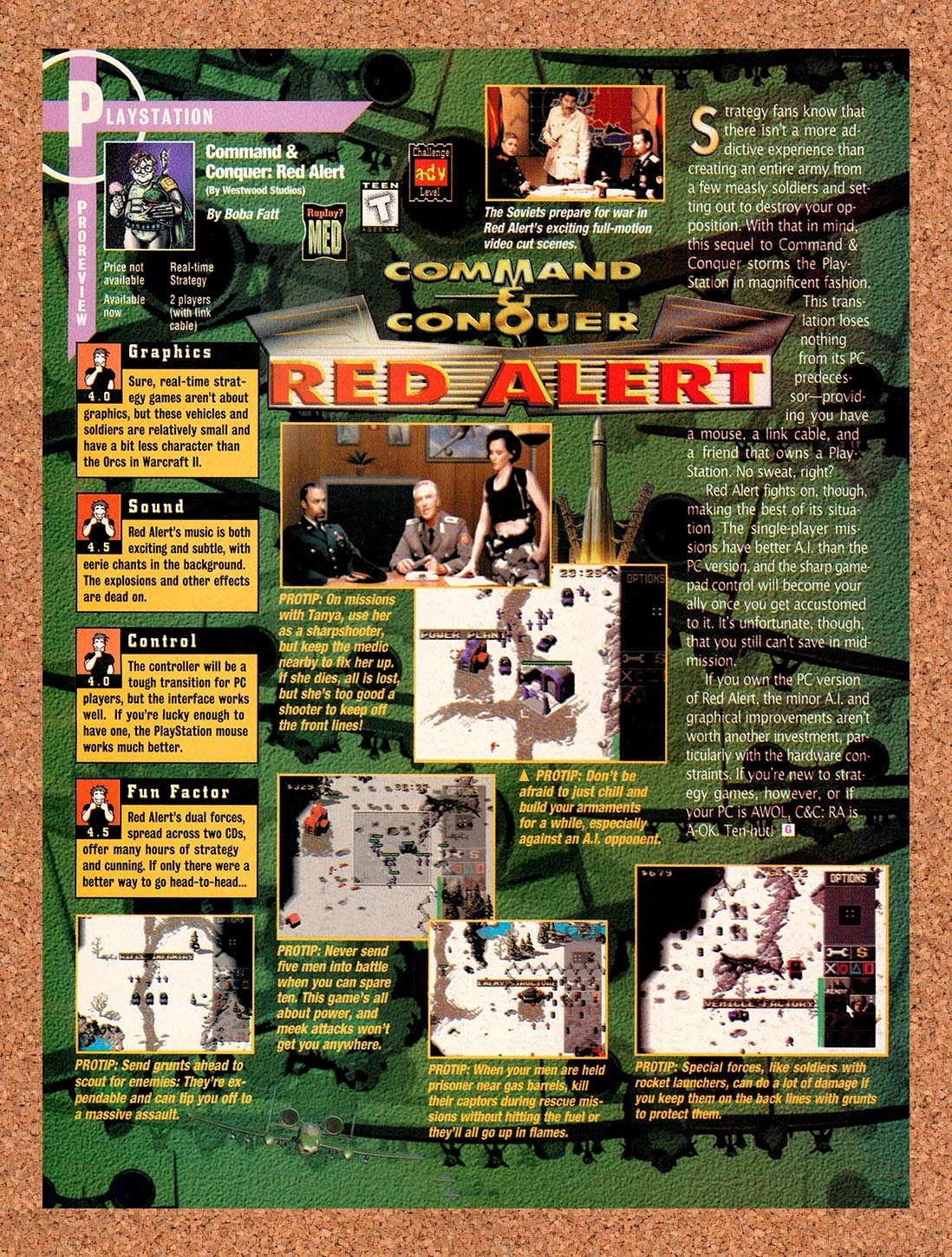 1998 Red Alert PC Original Advertisement / Retro Promo vr1