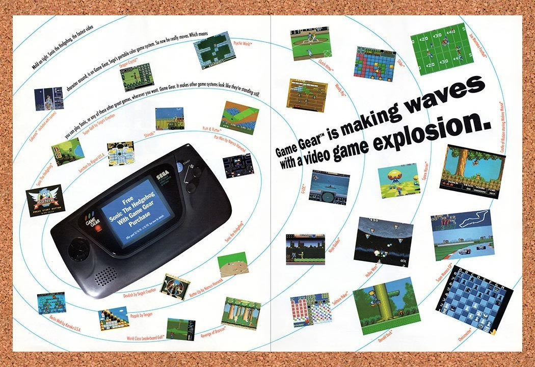 1991 Sega Game Gear Console Original Advertisement / Retro Promo vc5