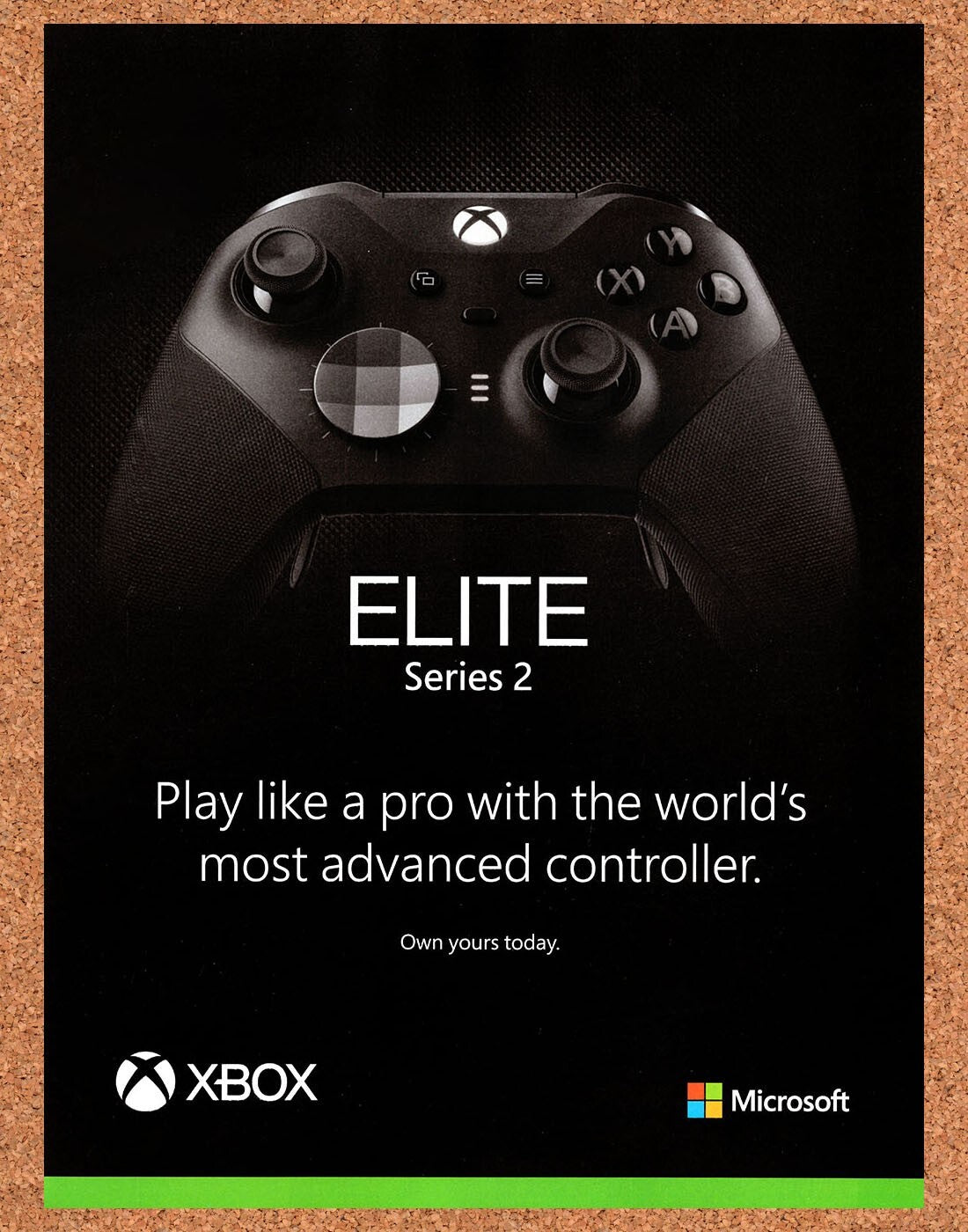 Microsoft Xbox Series X Original 2022 Ad - Elite Series 2 Display Promo