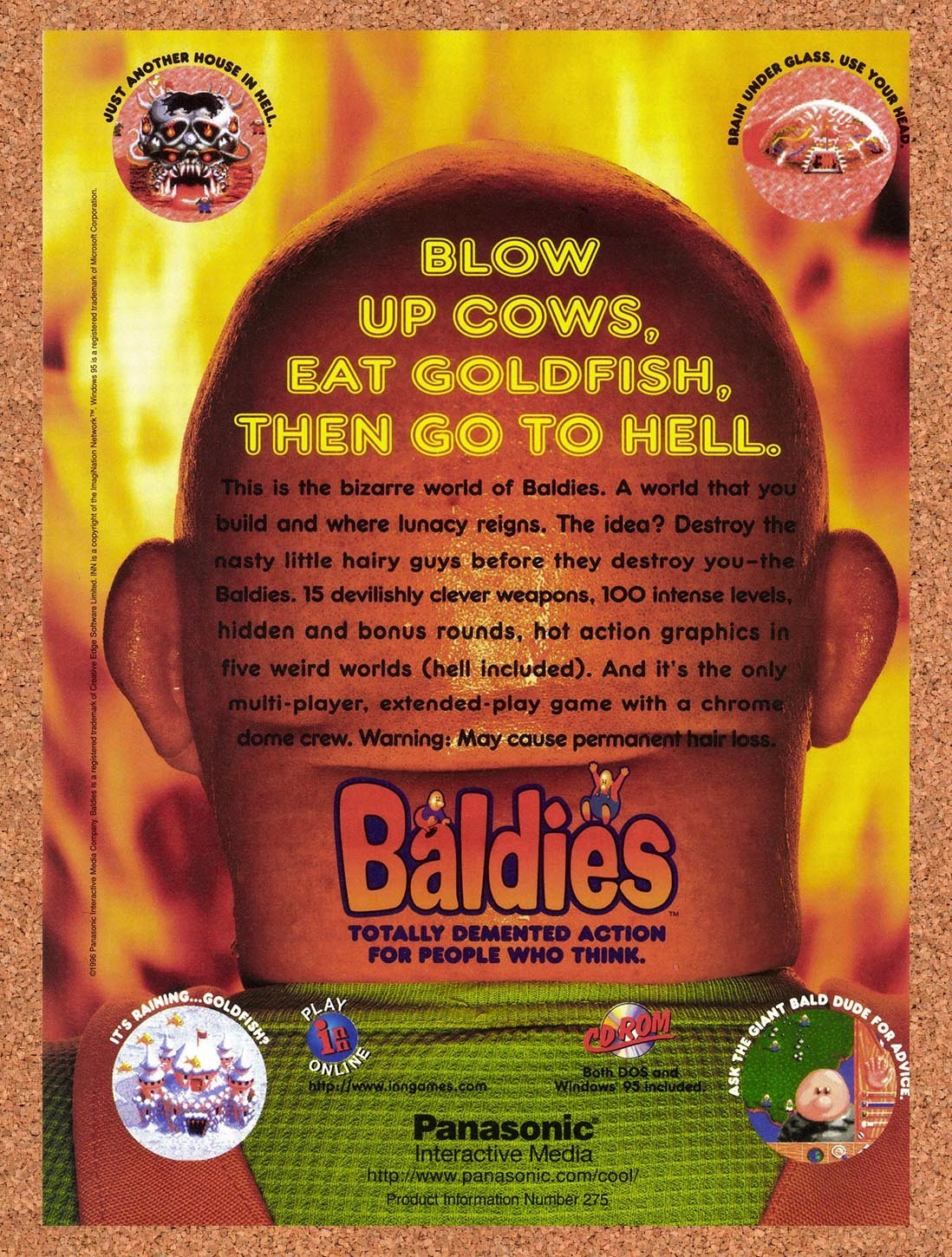 1996 Baldies PC Original Advertisement / Retro Promo v2