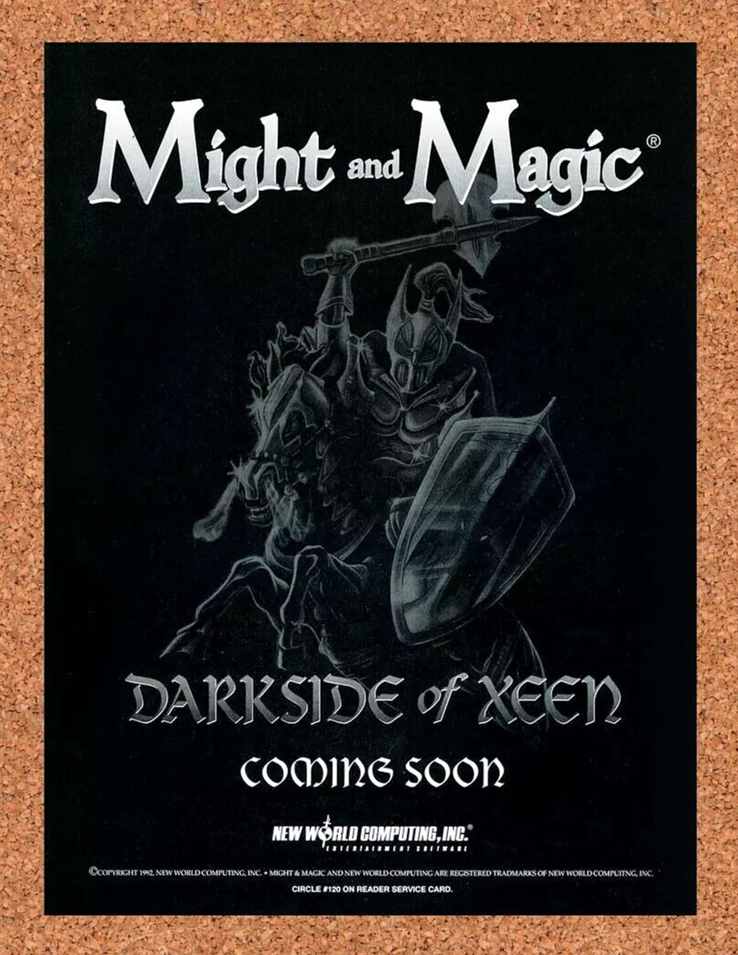 Might And Magic Xeen PC Original 1993 Ad Authentic RPG Video Game Promo