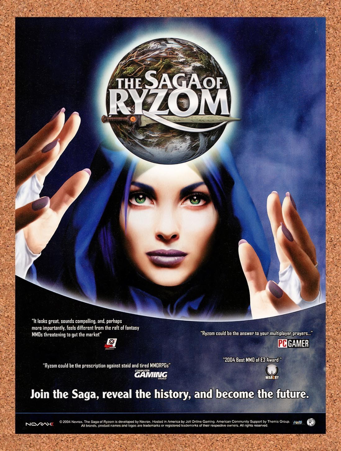 2004 Saga Of Ryzom PC Original Advertisement / Retro Promo v3