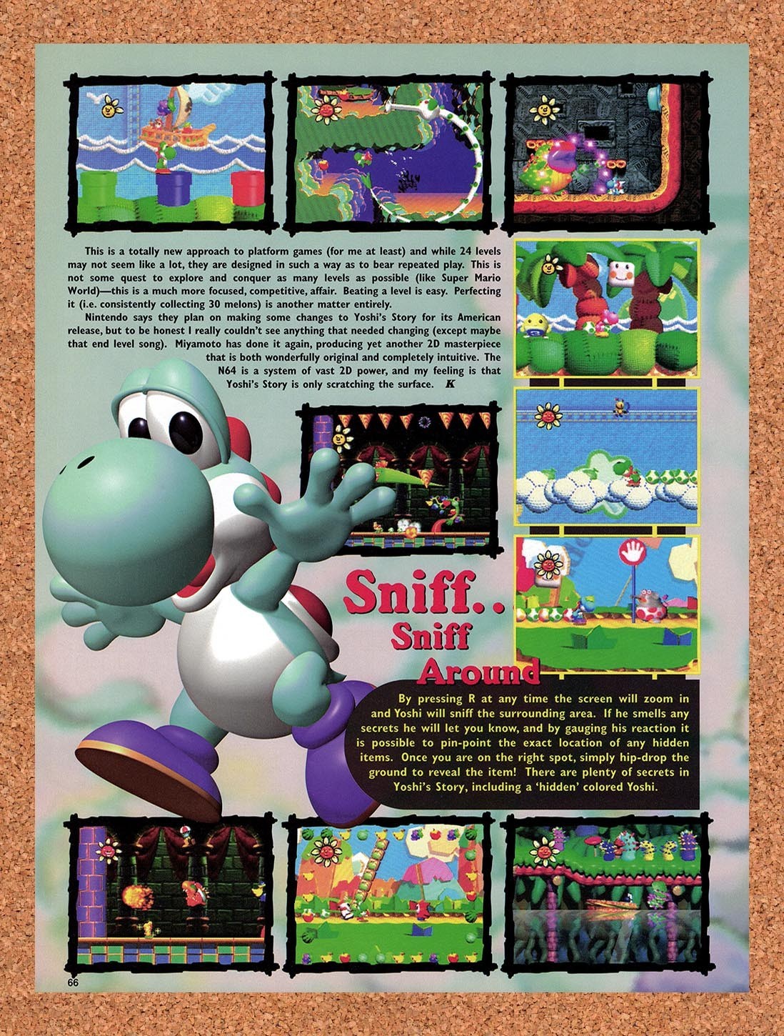 1998 Yoshi's Story N64 Original Advertisement / Retro Promo vr1