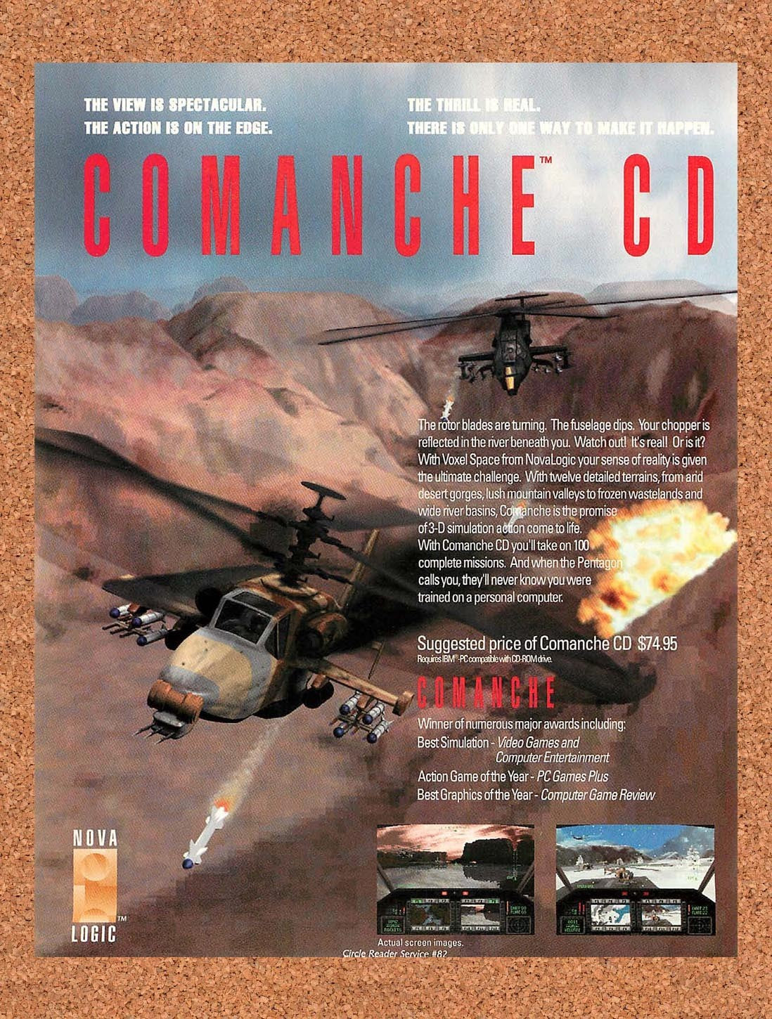 1994 Comanche CD PC Original Advertisement / Retro Promo v1