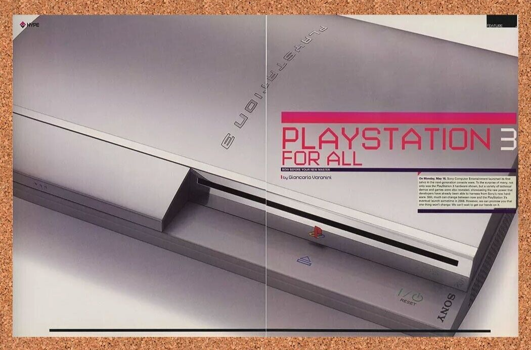 Sony PlayStation 3 Original 2006 Ad Authentic PS3 Launch Video Game Promo