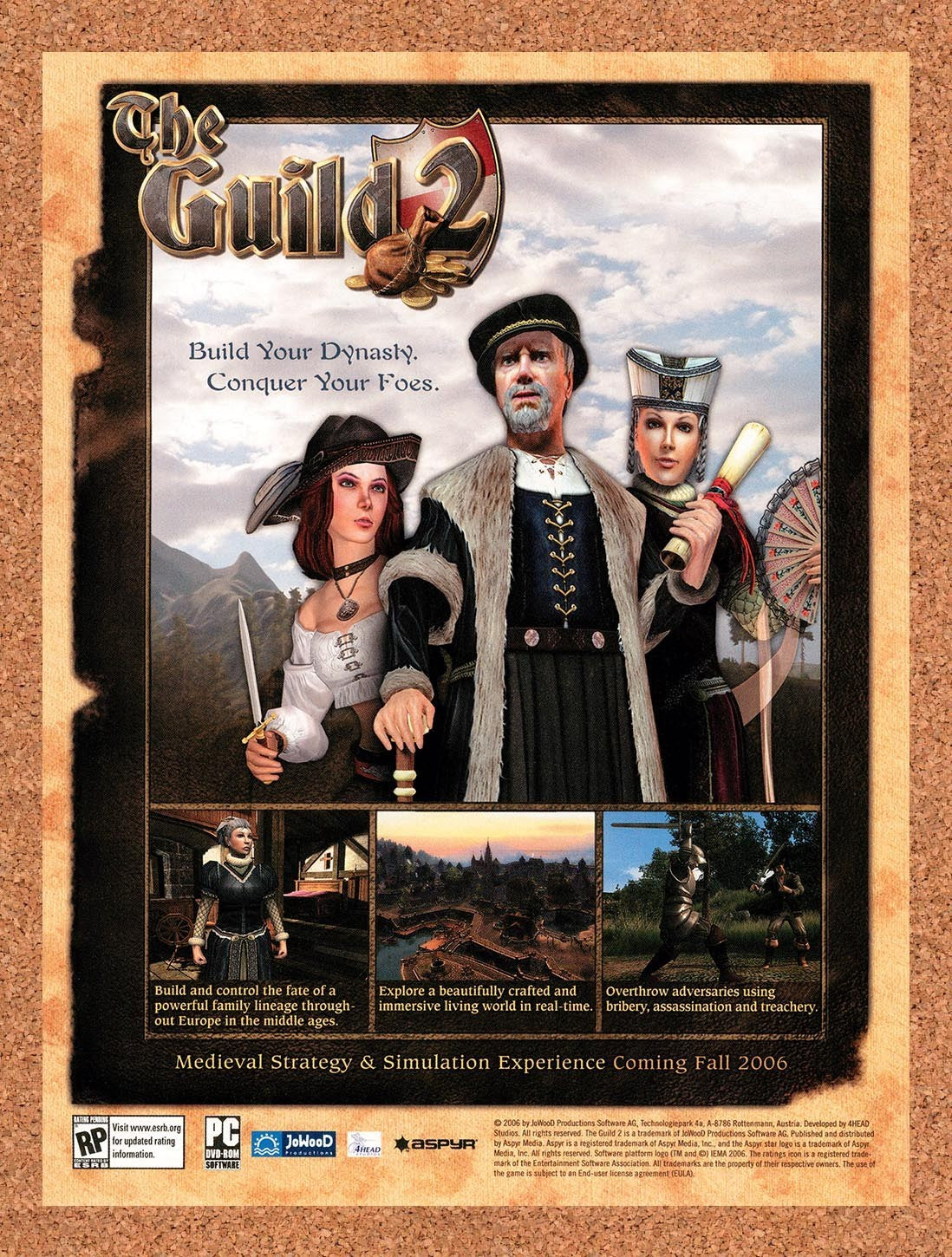 2006 The Guild 2 PC Original Advertisement / Retro Promo v1
