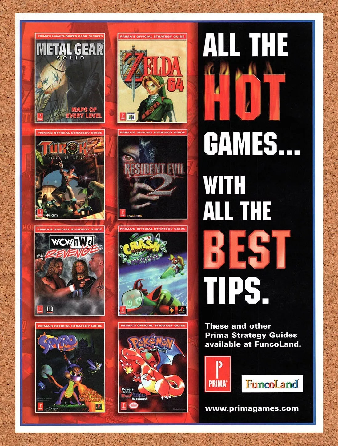 1998 FuncoLand Prima Game Guides Original Ad v12