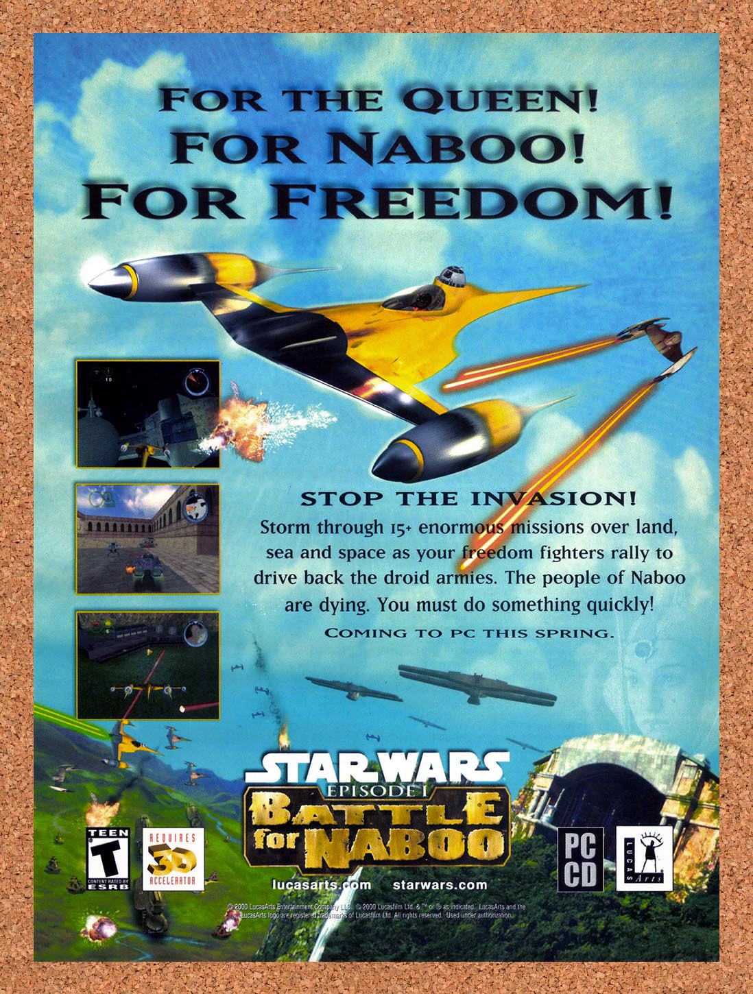 2003 Star Wars Battle For Naboo Original Ad