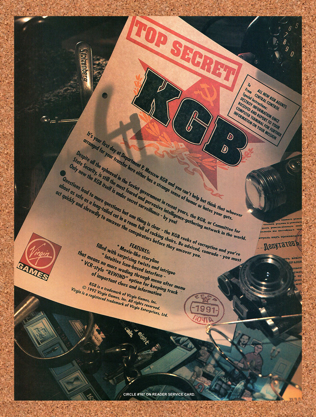 1992 KGB Amiga Original Ad v1
