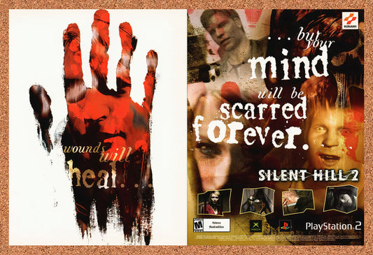 2002 Silent Hill 2 PS2 Original Advertisement / Retro Wall Art