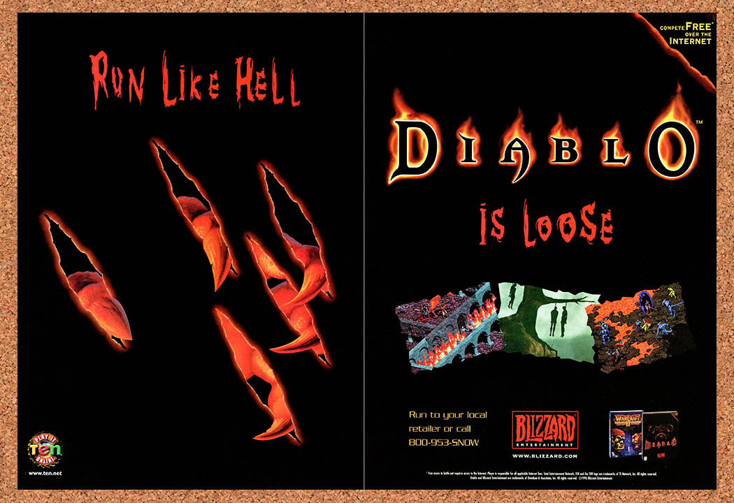 1997 Diablo PC Original Ad