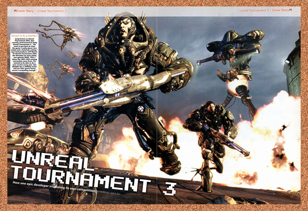 2006 Unreal Tournament 3 PC Original Advertisement / Retro Wall Art