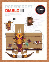 Diablo III PaperCraft Original 2012 Ad Authentic Video Game Collectible Promo