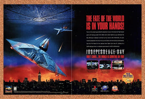 1997 Independence Day PS1 Original Advertisement / Retro Promo v1