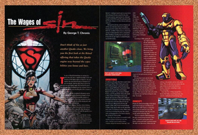 Sin PC Original 1997 Print Ad Authentic Activision FPS Video Game Promo